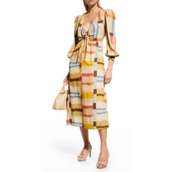 Anthropologie Ranna Gill Jumpsuit Open Back Flax & Linen Blend Size XS - Picture 1 of 8